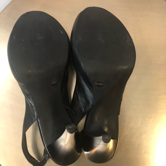 BOGO🖤 JESSICA SIMPSON PEEPTOE BLACK SZ 8.5 - Picture 4 of 7